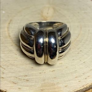 Thick Cable Dome Ring